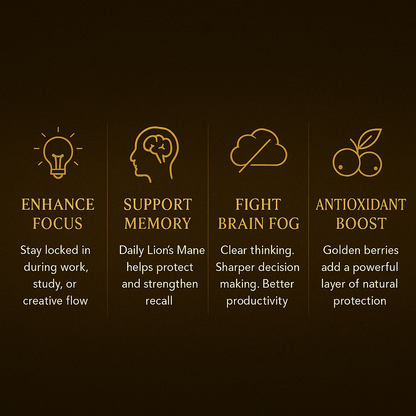 Gold Berry Premium Lion's Mane Gummies
